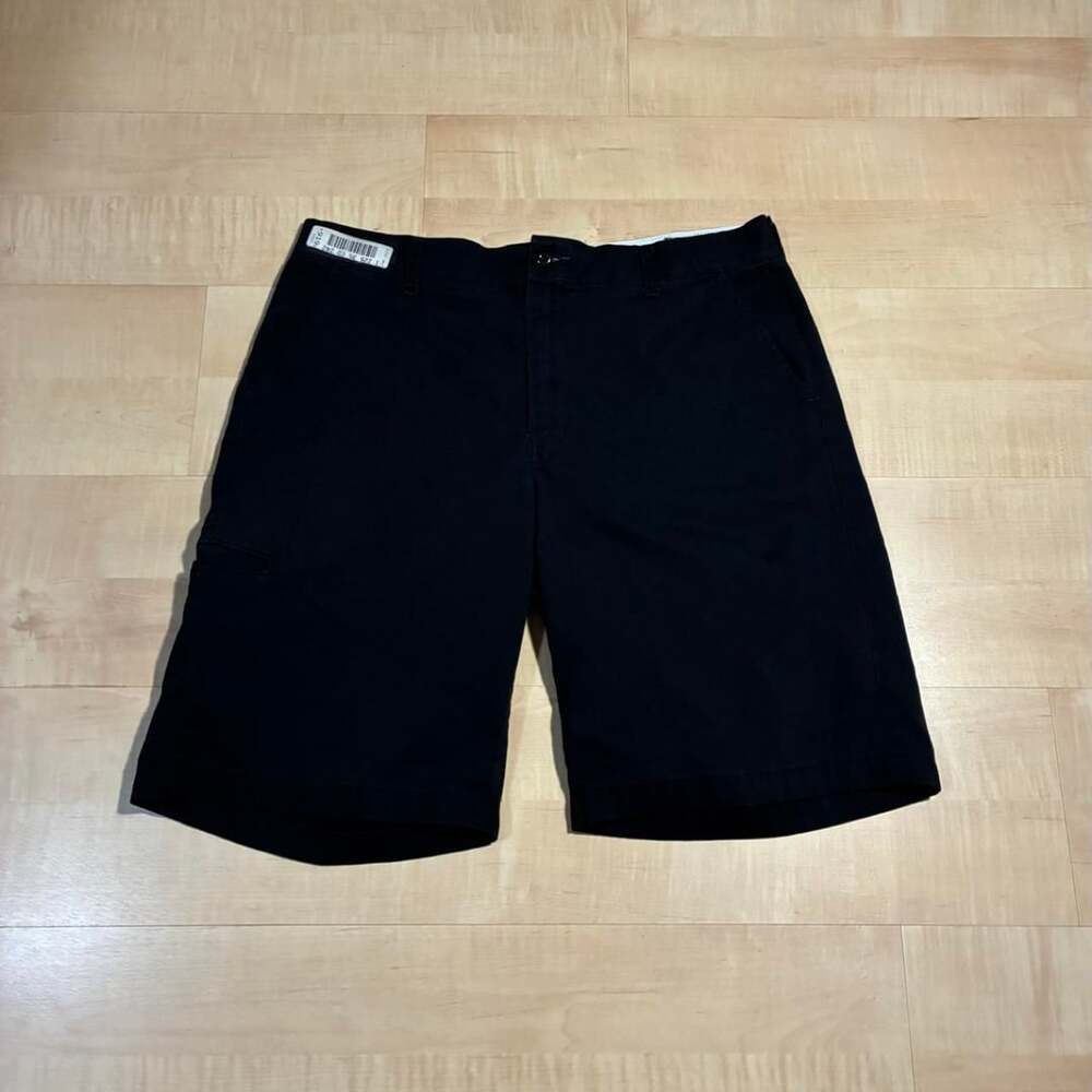 Red Kap Work Shorts Mens 35 Black Twill Utility Y2K Skater